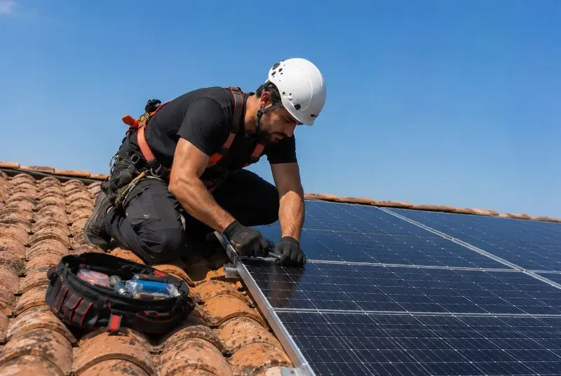 Maintenance et monitoring de panneaux solaires à Notre-Dame-de-Londres